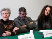 Fulvia Lo Schiavo dell’ICEVO - CNR, Marco Minoja e Simona Rafanelli, direttore del Museo Civico Isidoro Falchi di Vetulonia.