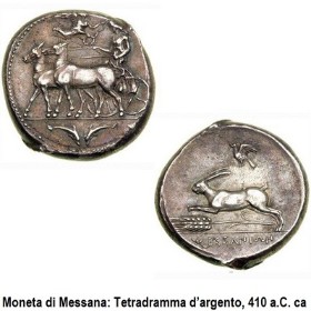 Moneta di Messana 410 a.C.